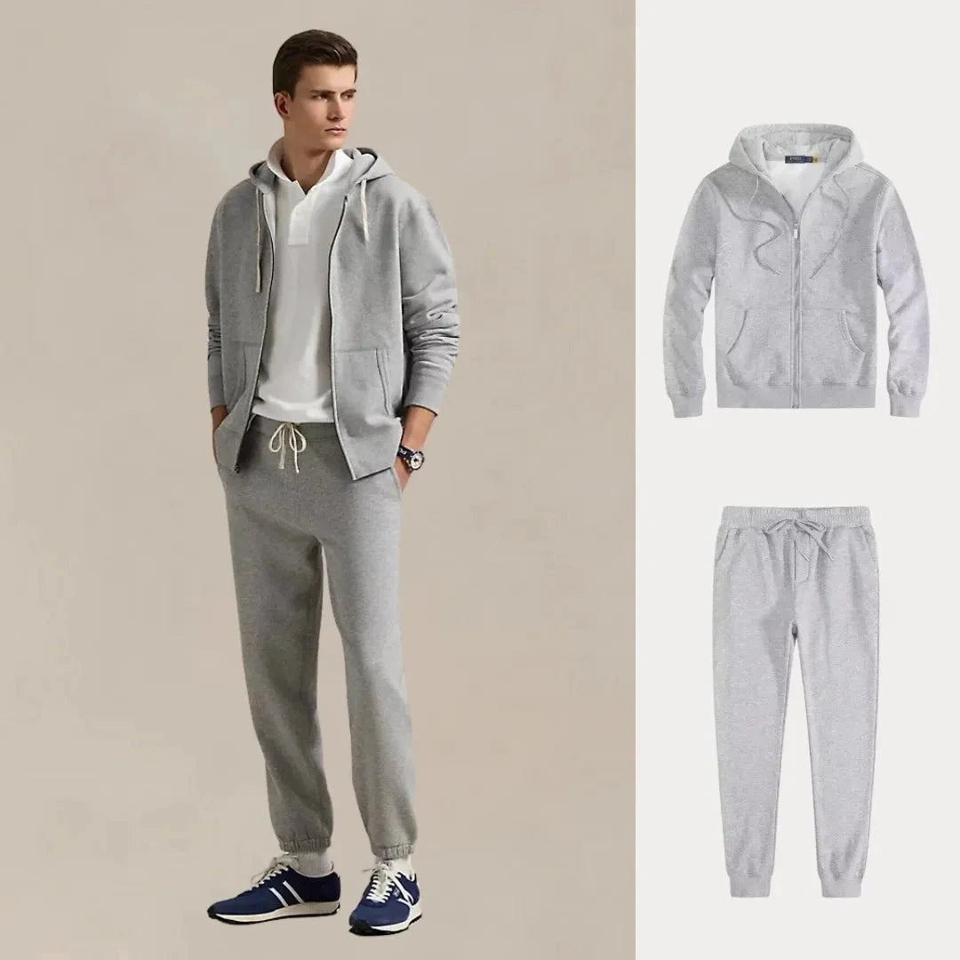 1 KAUFEN, 2 ERHALTEN – PREMIUM-FLEECE-SET URBAN COMFORT Vantineri GRAU S 