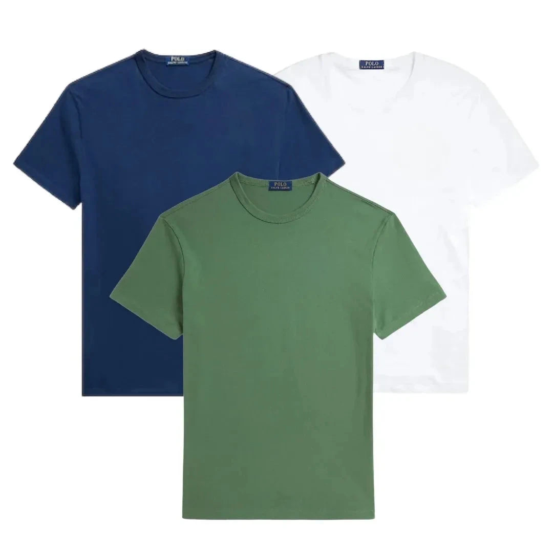 3er-Pack – Slim-Fit-Baumwoll-T-Shirts für Herren Vantineri 