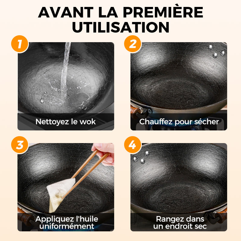 🔥Offres à durée limitée🔥Pot en fer épais non revêtu