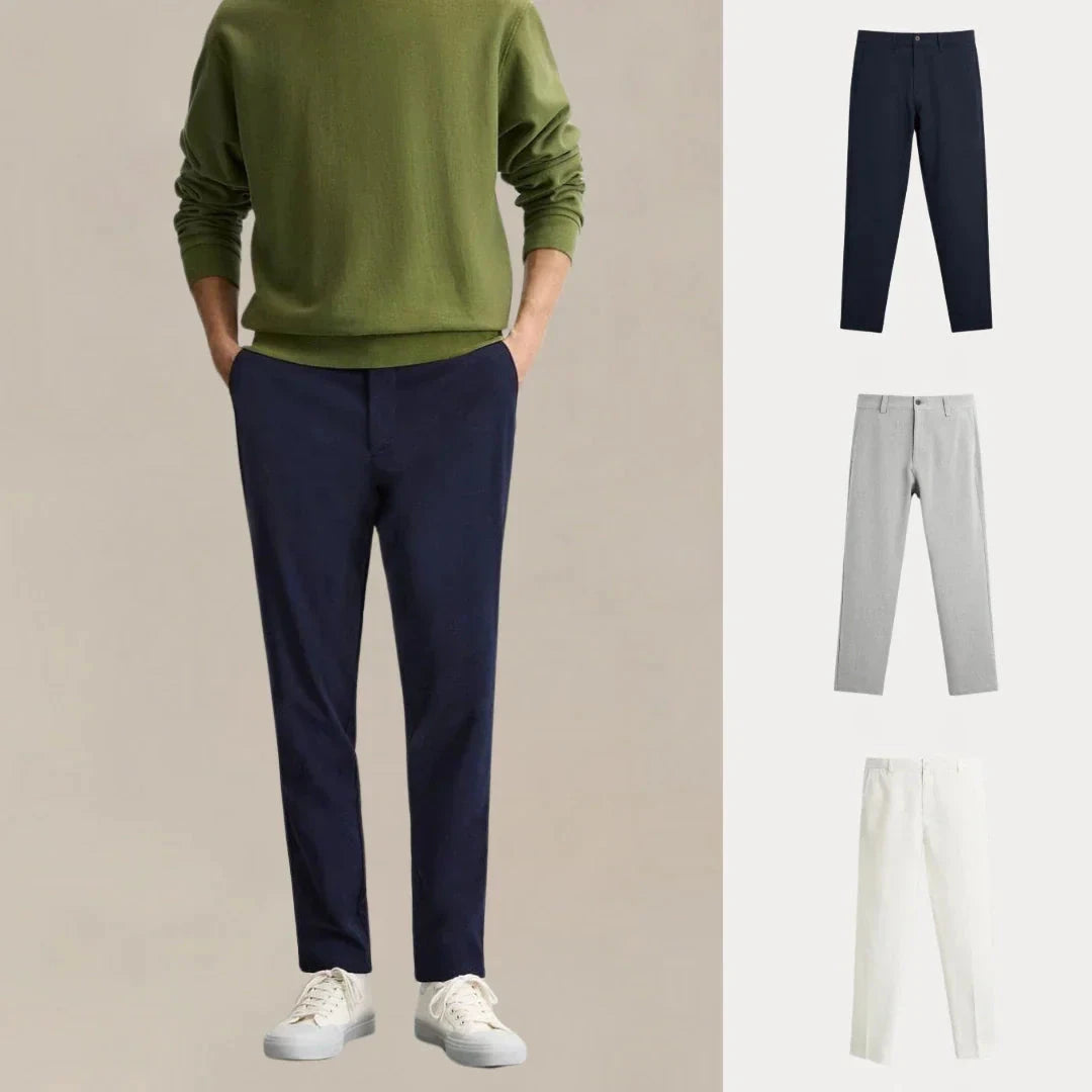 Kaufen Sie 1, erhalten Sie 3 – Chino-Set mit täglichem Rotationsschnitt Vantineri MARINEBLAU • GRAU • WEISS S 