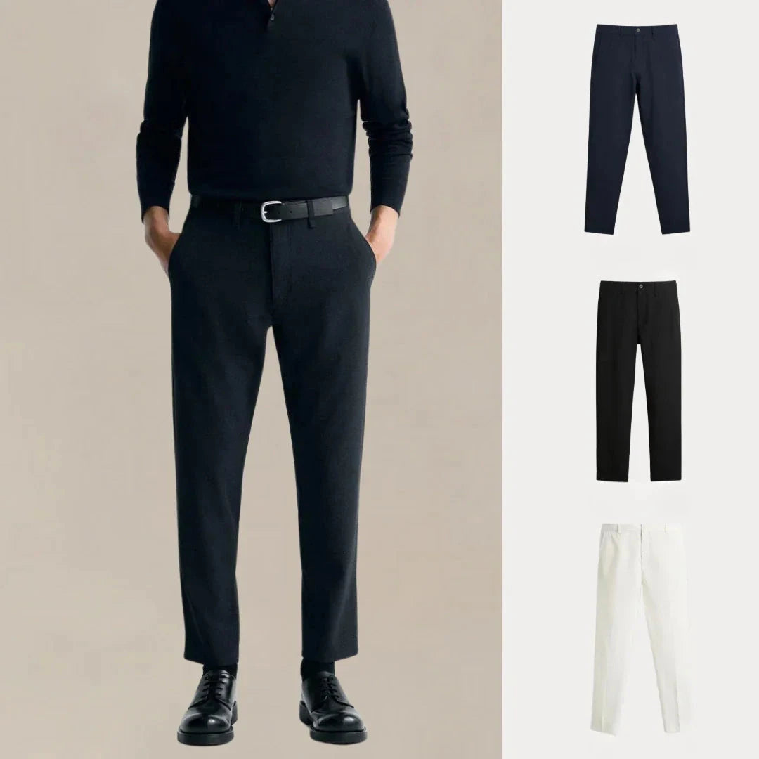 Kaufen Sie 1, erhalten Sie 3 – Chino-Set mit täglichem Rotationsschnitt Vantineri MARINEBLAU • SCHWARZ • WEISS S 