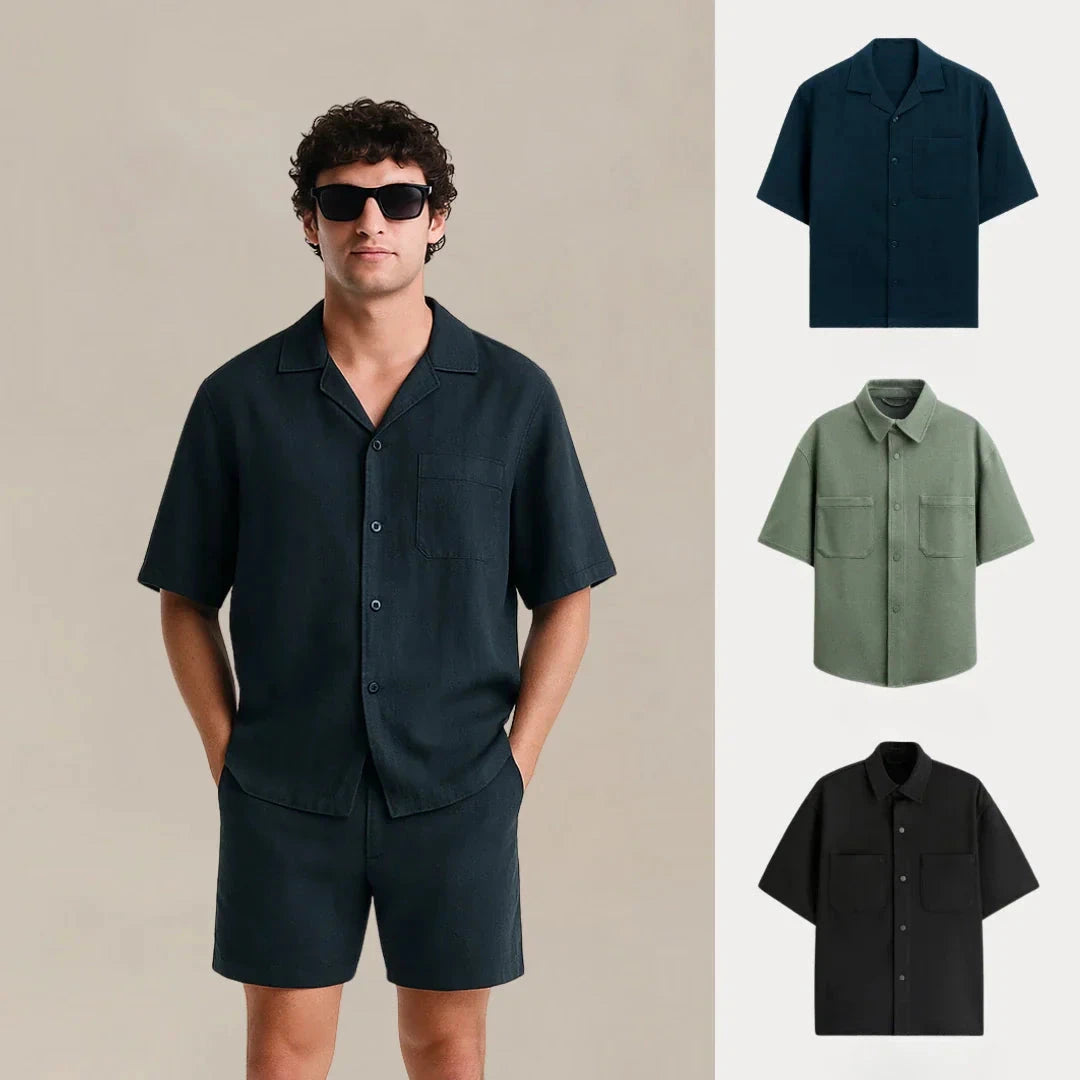 Kaufen Sie 1, erhalten Sie 3 – Core Comfort Unisex-T-Shirt-Set Vantineri MARINEBLAU • GRÜN • SCHWARZ S 