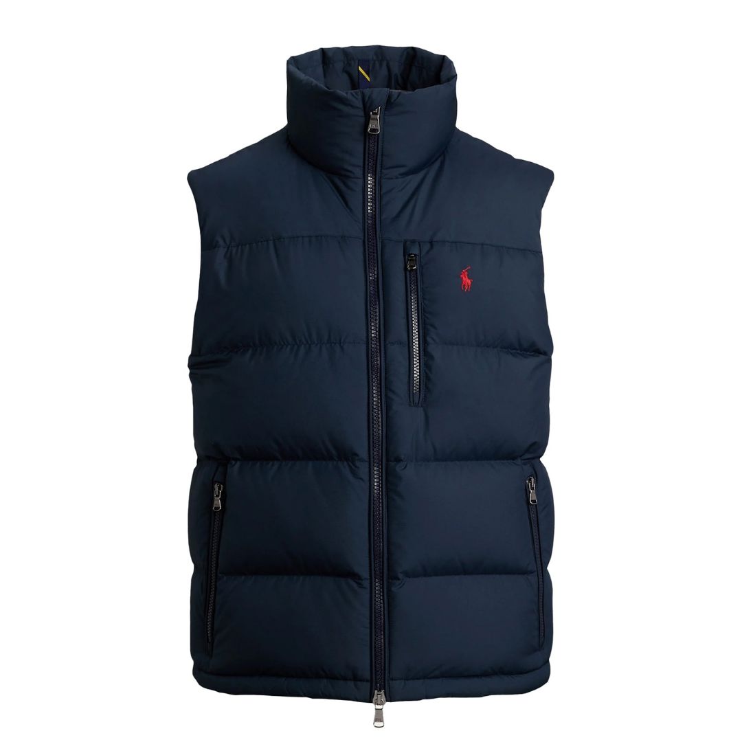 RL | Gilet Signature Homme – Déstockage Ralph Lauren Vantineri Bleu Profond XS 
