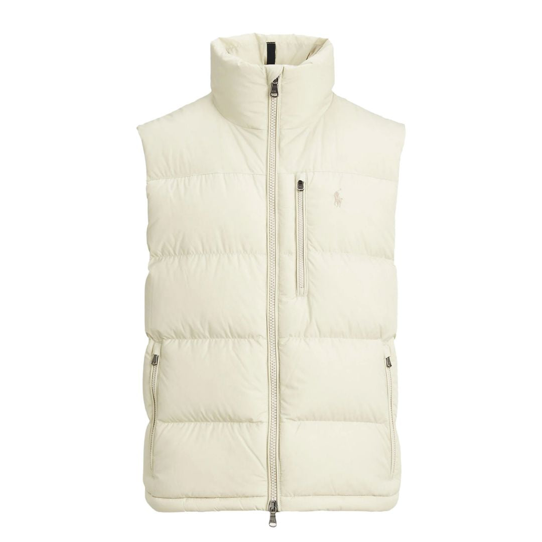 RL | Gilet Signature Homme – Déstockage Ralph Lauren Vantineri Crème Luxe XS 