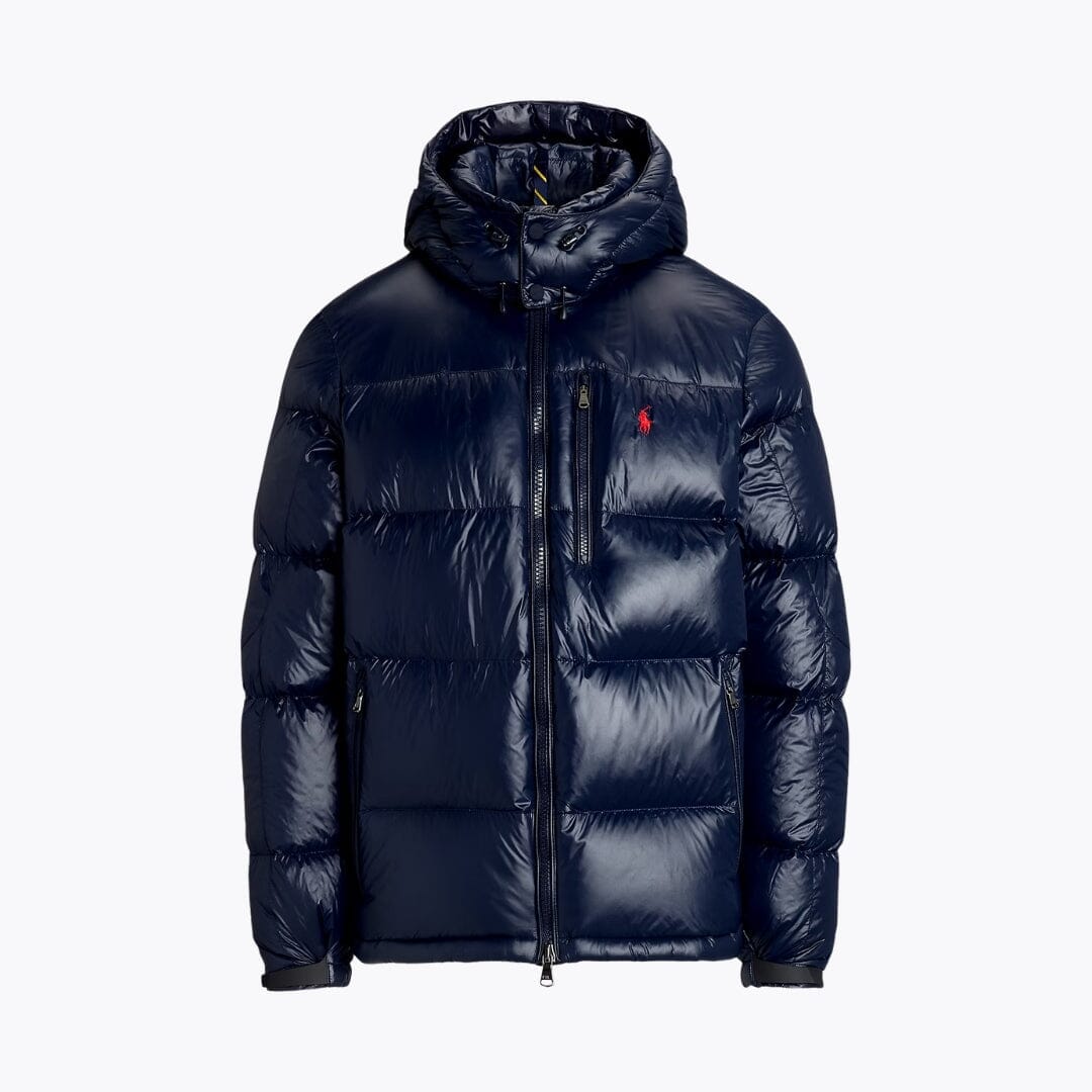 RL Gorham Glossed Down Jacket Ralph Lauren Vantineri Collection Navy Glossy S 