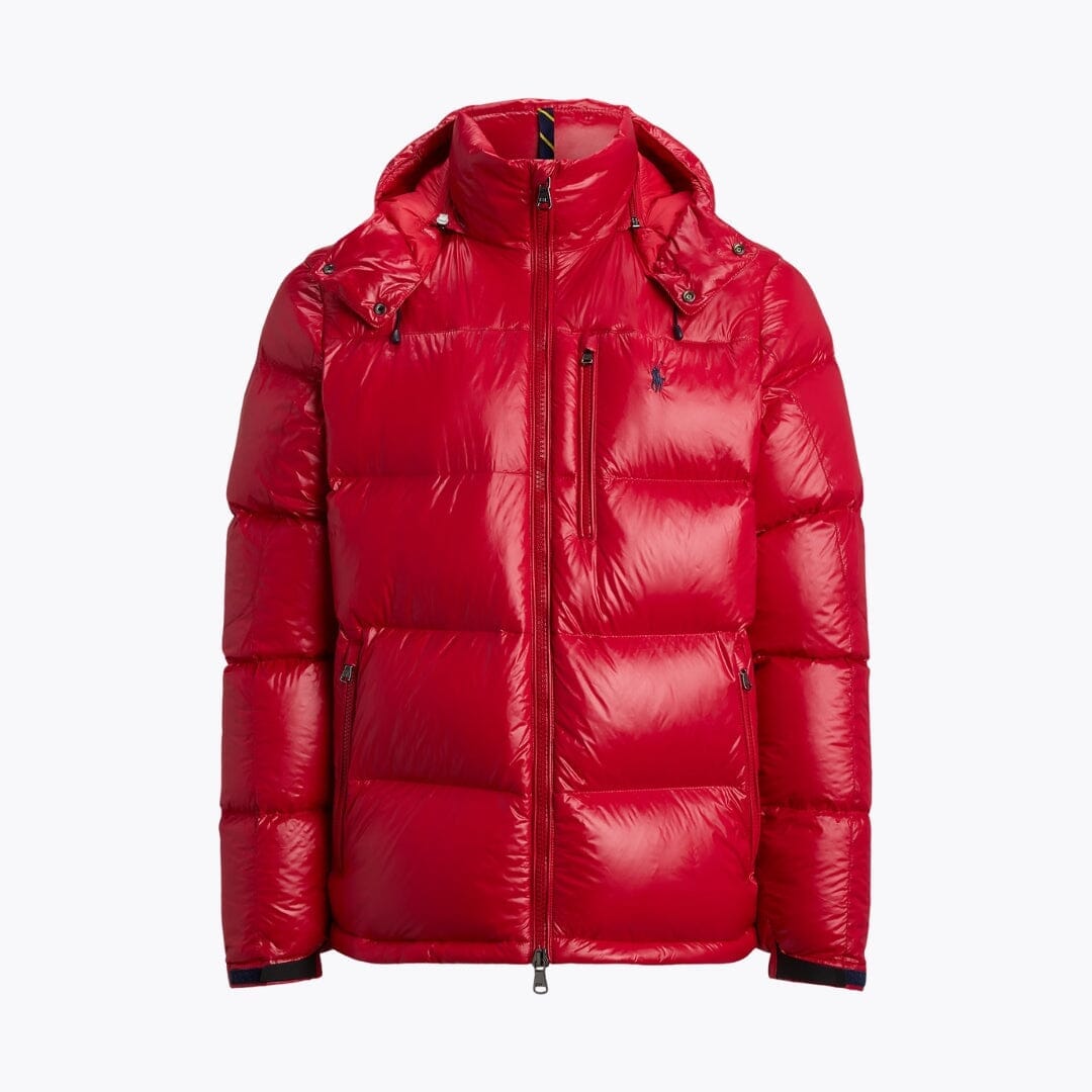 RL Gorham Glossed Down Jacket Ralph Lauren Vantineri Red Glossy S 