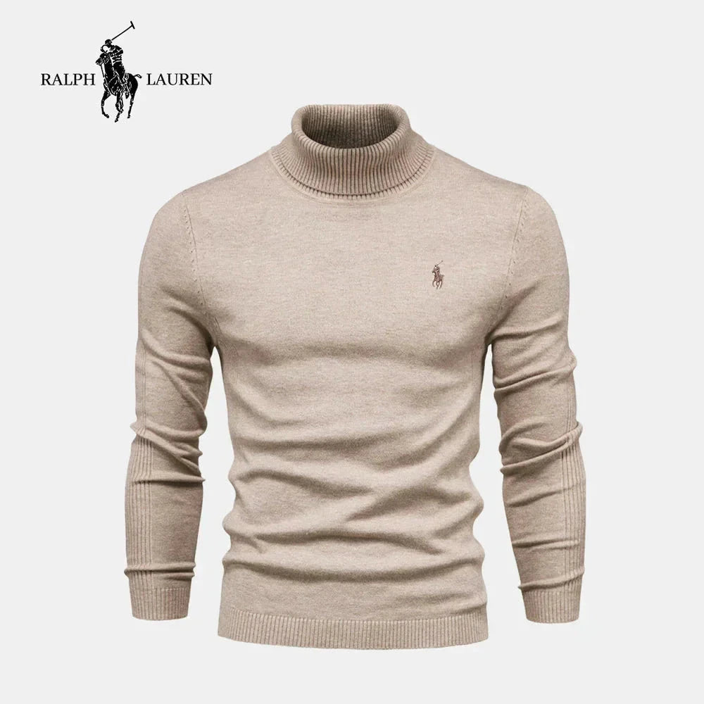 RL Men's Turtleneck Sweater (Clearance) Ralph Lauren Vantineri Beige S 