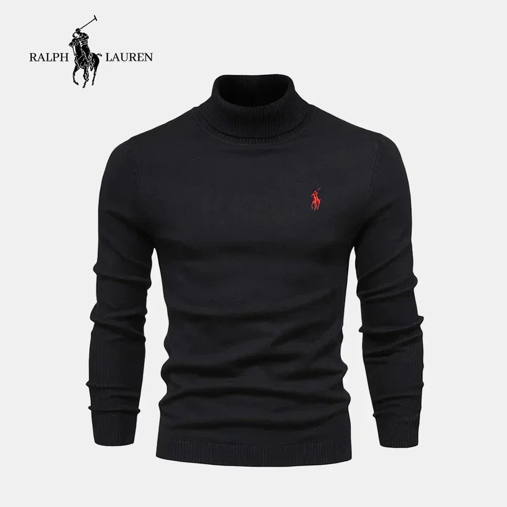 RL Men's Turtleneck Sweater (Clearance) Ralph Lauren Vantineri Black S 
