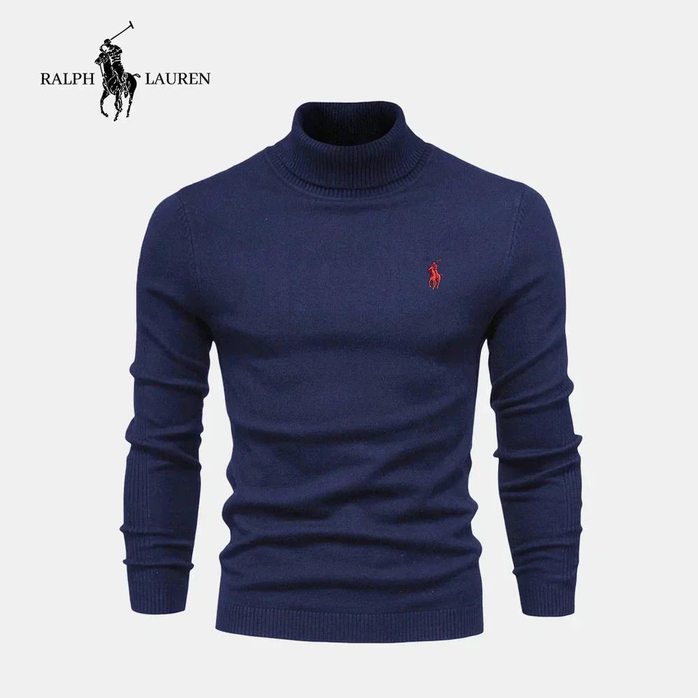 RL Men's Turtleneck Sweater (Clearance) Ralph Lauren Vantineri Blue S 