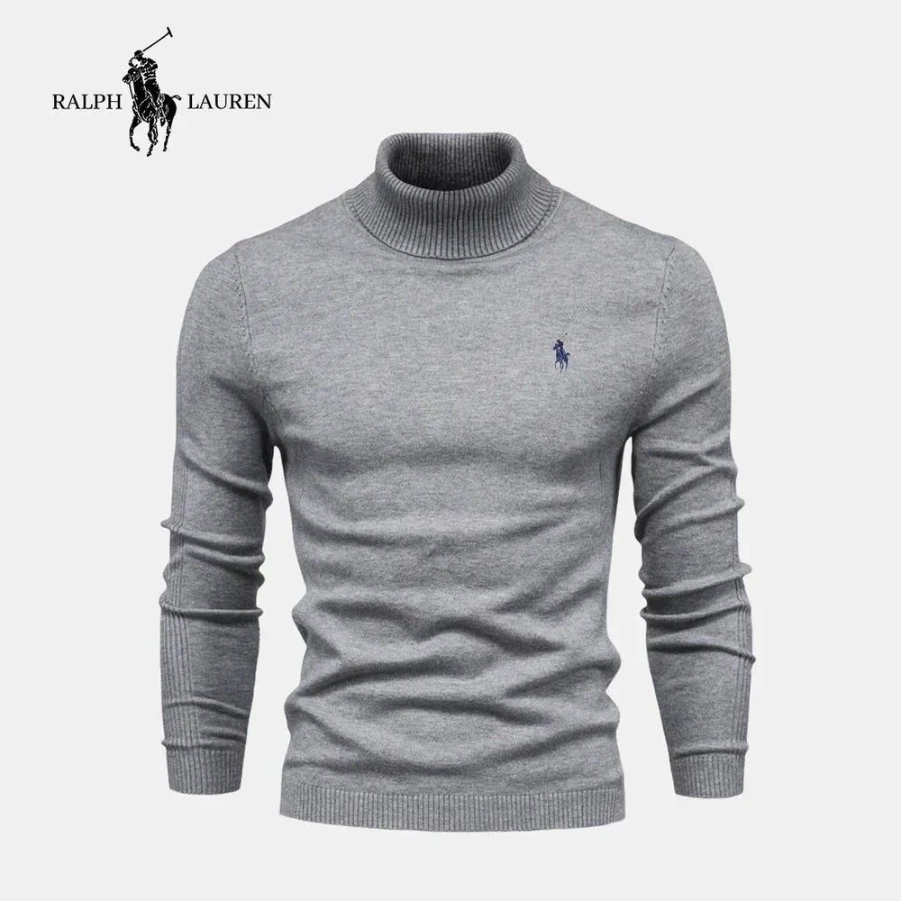 RL Men's Turtleneck Sweater (Clearance) Ralph Lauren Vantineri Gray S 