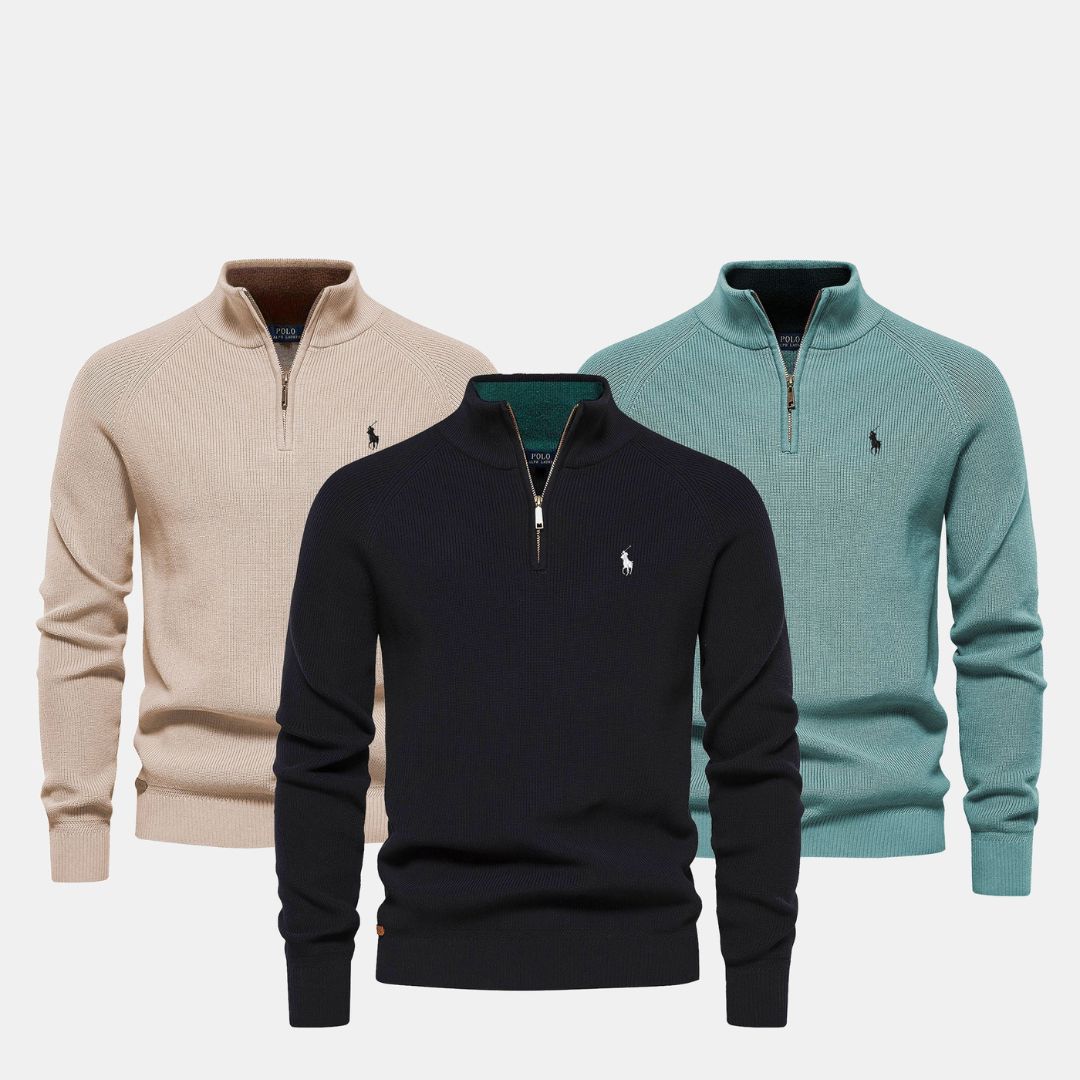RL Men's Zip Neck Sweater (Clearance) Ralph Lauren Vantineri 