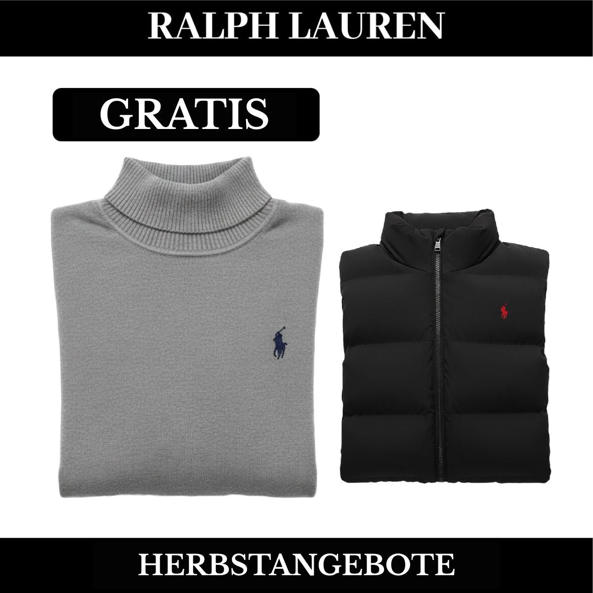 RL Weste + Gratis-Pullover (LAGERRÄUMUNG) Ralph Lauren Vantineri 