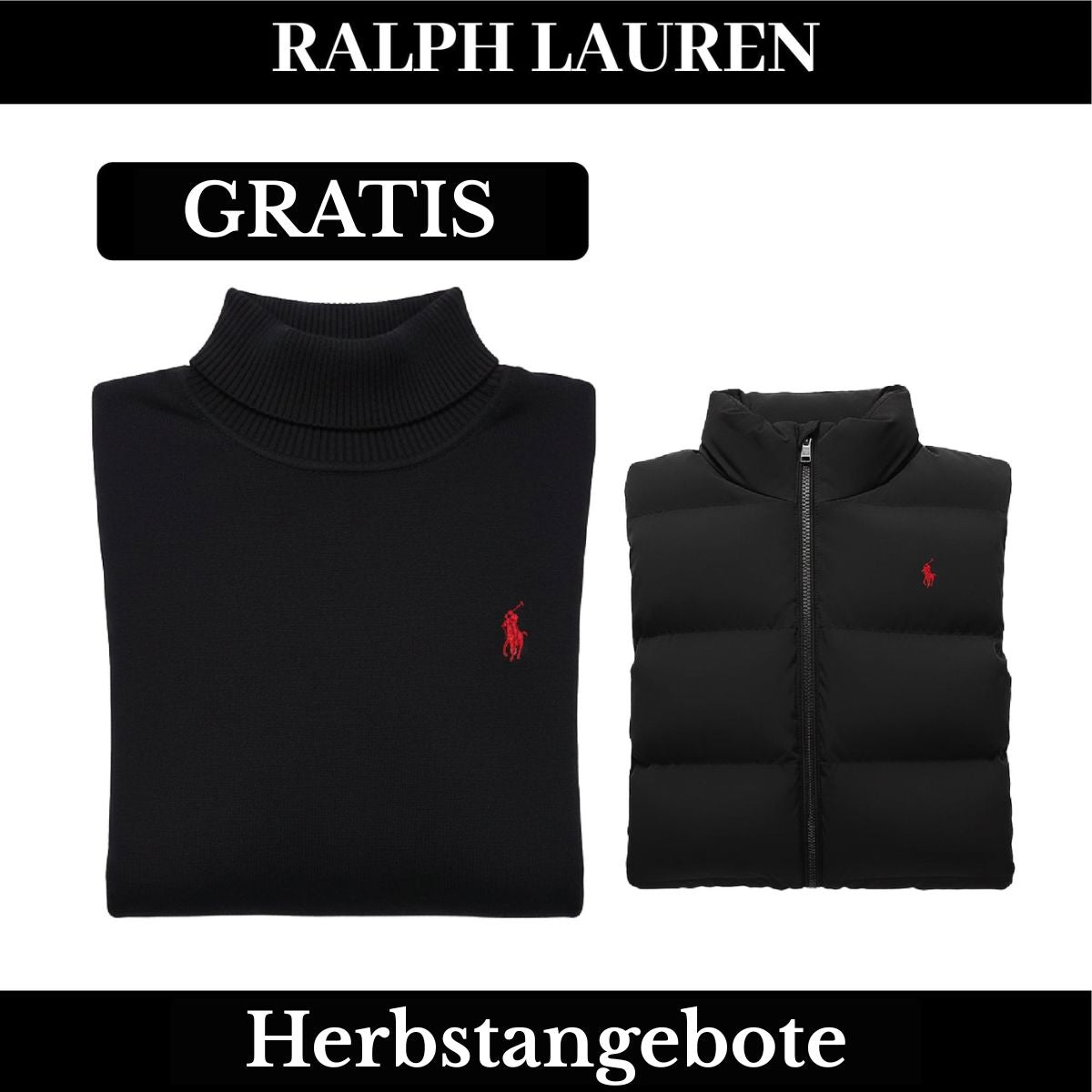 RL Weste + Gratis-Pullover (LAGERRÄUMUNG) Ralph Lauren Vantineri 