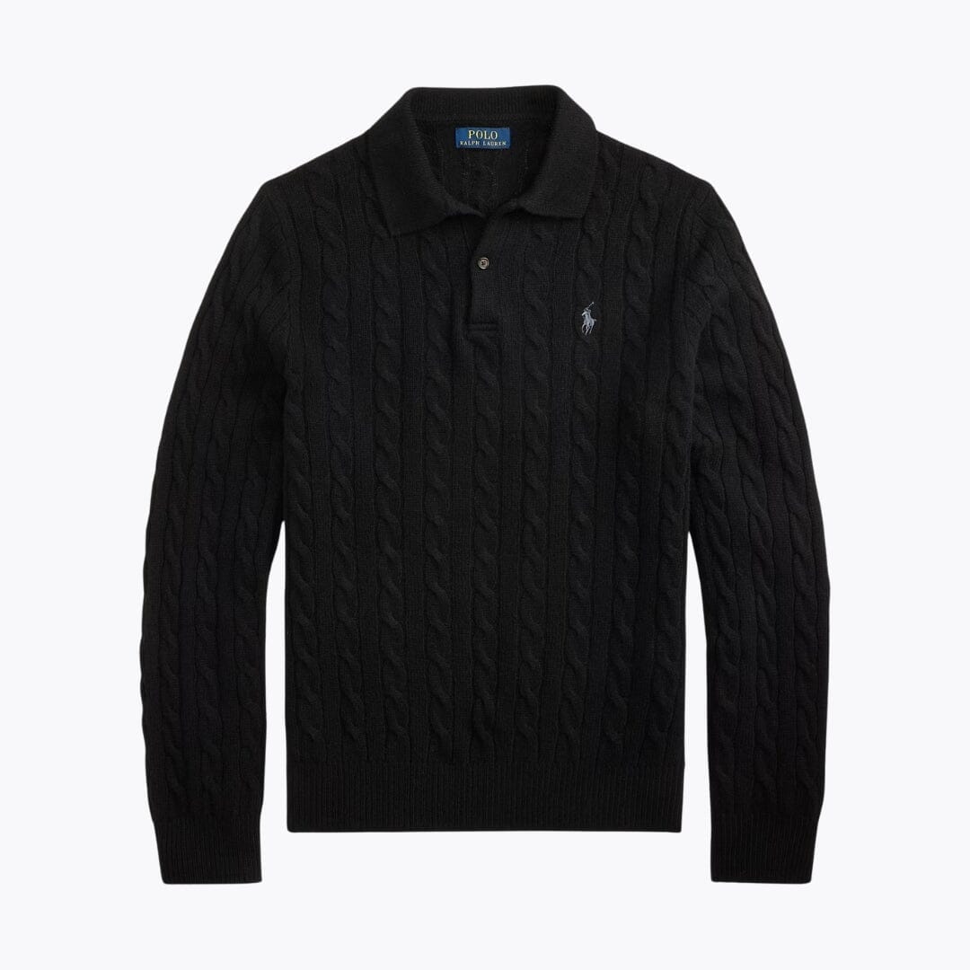 RL Wool–Cashmere Cable-Knit Jumper Ralph Lauren Vantineri Black S 