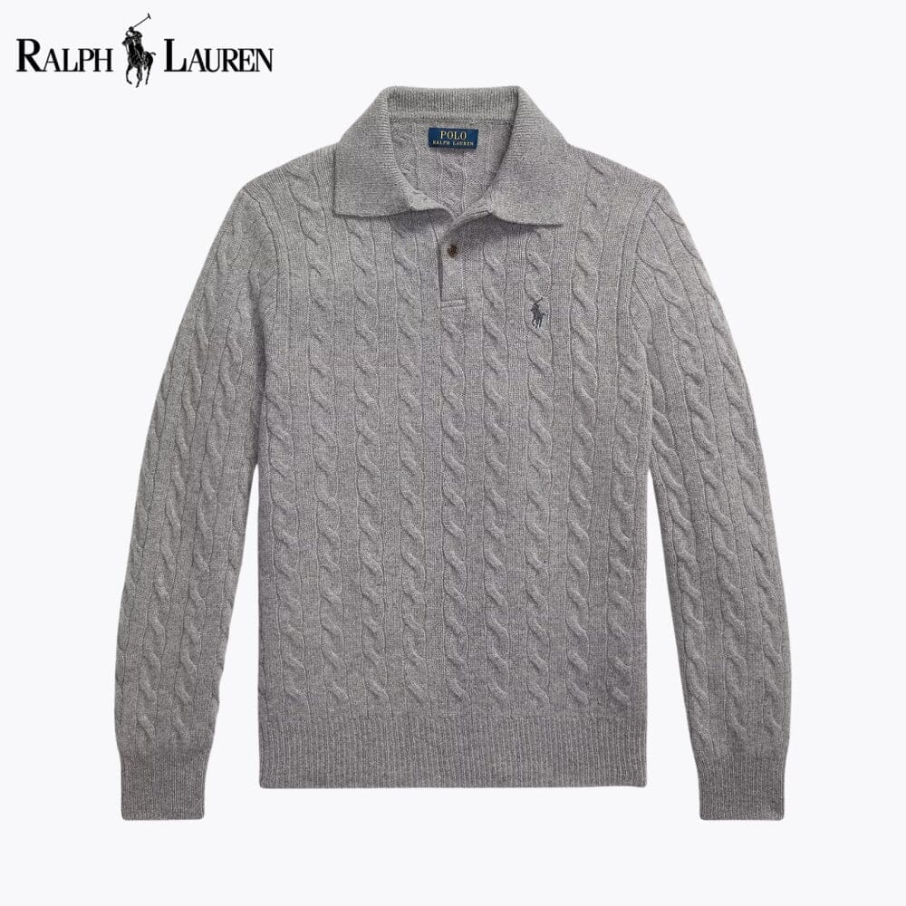 RL Wool–Cashmere Cable-Knit Jumper Ralph Lauren Vantineri Grey S 